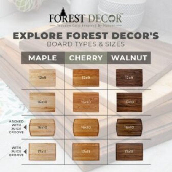 Monogram Cutting Board - Forest Decor - Picture 3 of 6